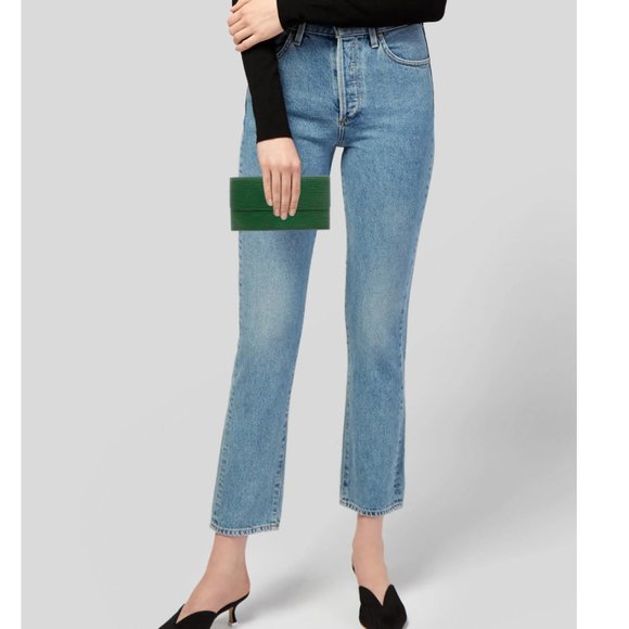 LOUIS VUITTON Vintage 1991 Pochette Porte-Monnaie Wallet Green Leather - Picture 4 of 5